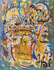 Compoziţie 2, 1992, ulei pe pânză, 90 x 70 cm