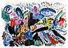 Peisaj erotic , 1993, acuarelă, 42 x 59,4 cm