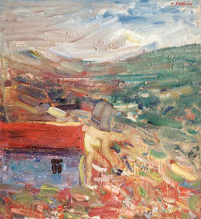 Stâna de vale, 2004, ulei pe pânză, 70 x 65 cm