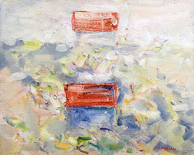 Umăr la umăr, 2004, ulei pe pânză, 52 x 64 cm