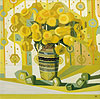 Flori galbene, 1992, 810 x 810 mm, ulei pe pânză