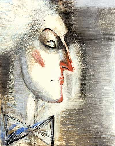 Clown, 1988, 550 x 450 mm, paper, pastel