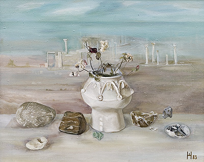 Reminiscences about sea, 1983, 580 x 720 mm, oil on canvas
