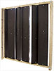 Portal 10, 2007, wood, iron, cardboard, 128 x 129 x 22 cm