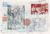 Unrest 5, 2005, mixed techics on canvas, 105,5 x 155 cm
