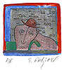 Ballads 17, 2007, watercolor, 7,7 × 6,7 cm