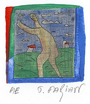 Balade 16, 2007, acuarelă, 7 × 5,6 cm
