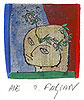 Ballads 14, 2007, watercolor, 6,3 × 5 cm