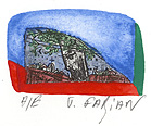 Balade 13, 2007, acuarelă, 4 × 5 cm