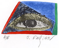 Balade 7, 2007, acuarelă, 6 × 7 cm