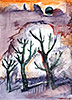 Cлед во времени 51, акварель, 69 x 49 см