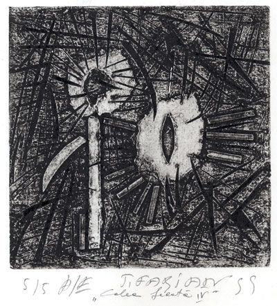 Railway 4, 1999, engraving, 15 × 15 cm