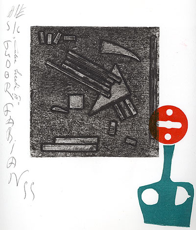 Calea ferată 3, 1999, gravură, 25 × 22 cm