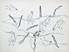 Paradis artificial 4, hârtie, carioca, creion, 36 x 48 cm