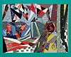 Aquarium, 2006, 125 x 155 cm, canvas, mixed media