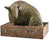 Ultima brazdă, bronz, granit, 2001, 150x170x210 mm