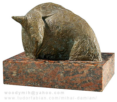 Last furrow, bronze, granite, 2001, 150x170x210 mm