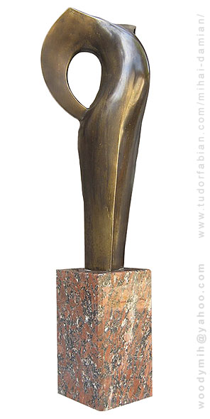 Înaripata, bronz, granit, 2006, 60x240x70 mm