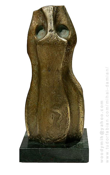 Tors, bronz, granit, 1996, 100x210x80 mm