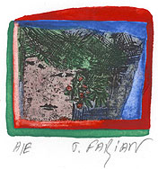 Ballads VIII, 2007, watercolor, 7 × 6,5 cm