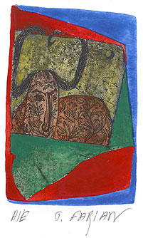 Ballads IX, 2007, watercolor, 11,5 × 7 cm